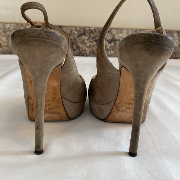 Jimmy Choo sling back peep toe heels size 36 - Picture 8 of 16